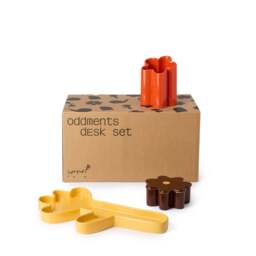 Oddments Desk Accessories Set Yellow, Brown & Mango - thumbnail 6