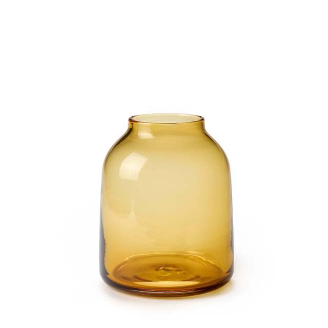Pod Vase Amber 21cm - image 1
