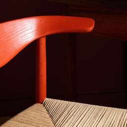 Delta Dining Chair Red & Papercord - thumbnail 3