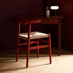 Delta Dining Chair Red & Papercord - thumbnail 2