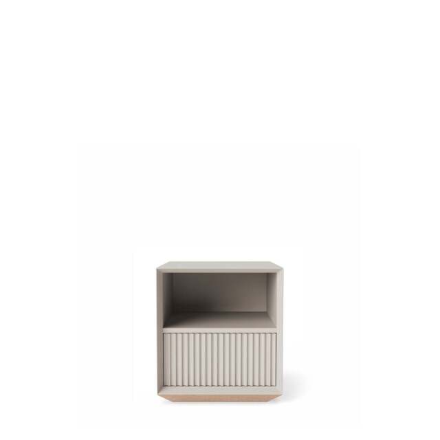 Pillar 1 Drawer Bedside Table Stone - image 1