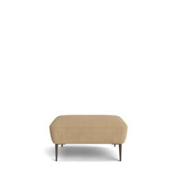 Menton Ottoman - Kairos Leather: Fawn