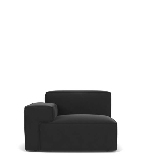 Livello Left Hand Arm Module - Giada Textured Chenille: Charcoal