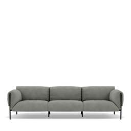 Fold Indoor 3-Seater Sofa With Arms - Giada Textured Chenille: Jade