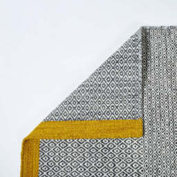 Mini Diamond Kilim Rug Charcoal & Pollen 200 x 300cm - thumbnail 2