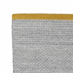 Mini Diamond Kilim Rug Charcoal & Pollen 200 x 300cm - thumbnail 2