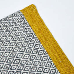Mini Diamond Kilim Rug Charcoal & Pollen 200 x 300cm - thumbnail 5