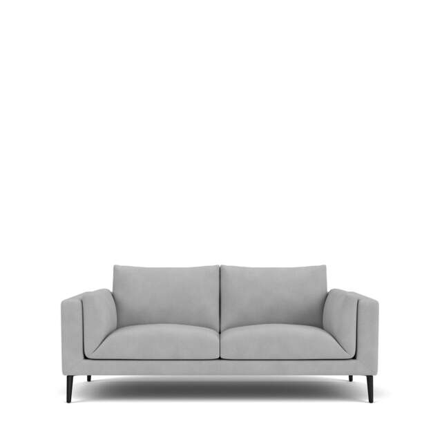 Dove 2-Seater Sofa - Giada Textured Chenille: Silver