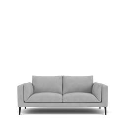 Dove 2-Seater Sofa - Giada Textured Chenille: Silver