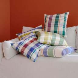 Marabar Cushion Cover Mauve & Green 50 x 50cm - thumbnail 5