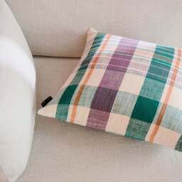 Marabar Cushion Cover Mauve & Green 50 x 50cm - thumbnail 3
