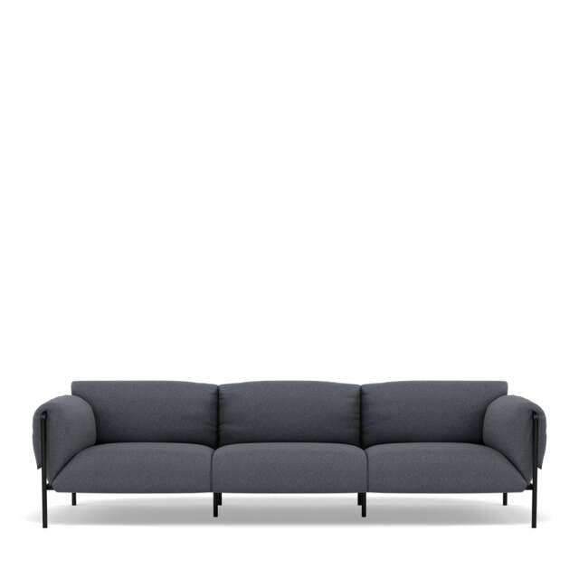 Fold Indoor 3-Seater Sofa With Arms - Wool: Shale