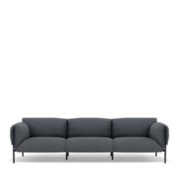 Fold Indoor 3-Seater Sofa With Arms - Wool: Shale