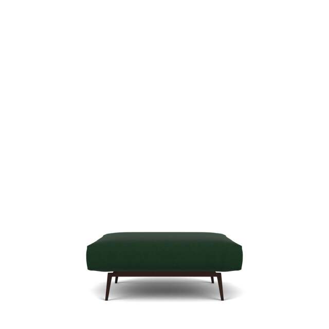 Pelham Footstool - Wool: Forest Green