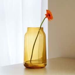Pod Vase Amber 27cm - thumbnail 2