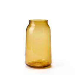 Pod Vase Amber 27cm - thumbnail 1