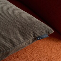 Miller Corduroy Velvet Cushion Cover Bark 50 x 50cm - thumbnail 4