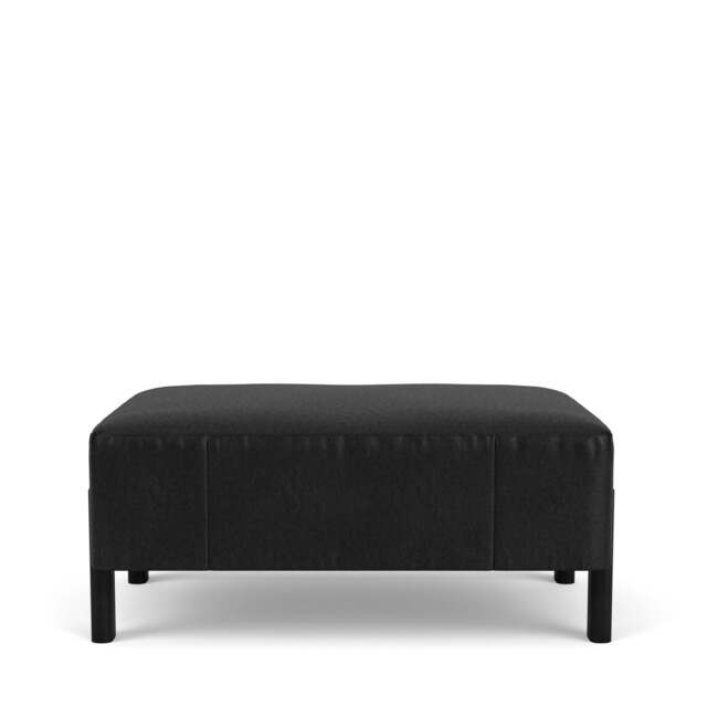 Sloan Footstool - Tosca Leather: Black