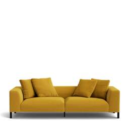 Sloan 4-Seater Sofa - Lario Duro Velvet: Sand