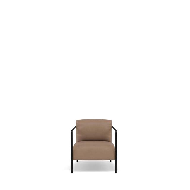 Fold Compact Armchair - Tosca Leather: Taupe