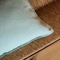 Wallis Linen Cushion Cover Celadon 60 x 40cm - thumbnail 3