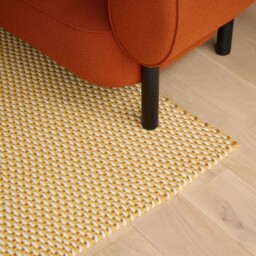 Macrame Rug Ochre & Cream (4 Sizes) - thumbnail 2