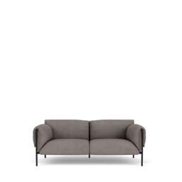 Fold Indoor 2-Seater Sofa With Arms - Kairos Leather: Lead