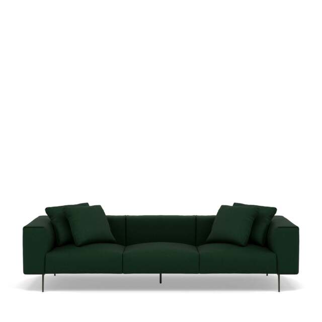Pelham 4-Seater Sofa - Wool: Forest Green