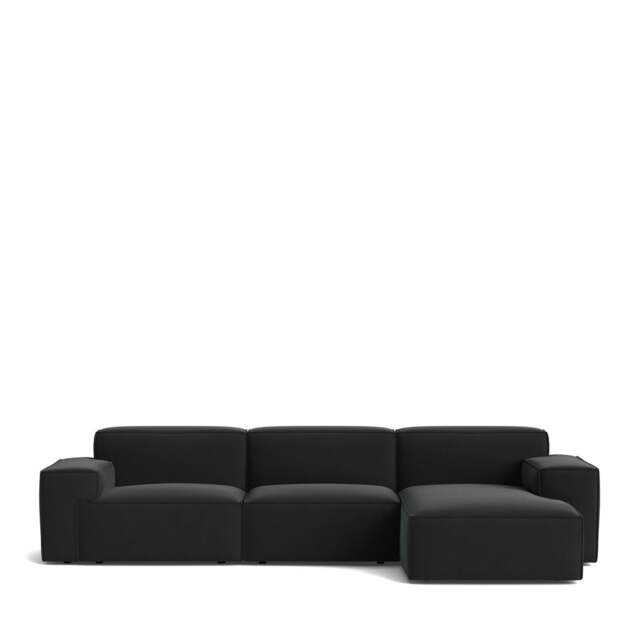 Livello Corner Sofa Right Facing - Giada Textured Chenille: Charcoal