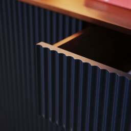 Pillar Sideboard Walnut & Navy - thumbnail 3