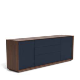 Pillar Sideboard Walnut & Navy - thumbnail 6