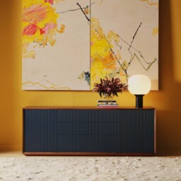 Pillar Sideboard Walnut & Navy - thumbnail 2