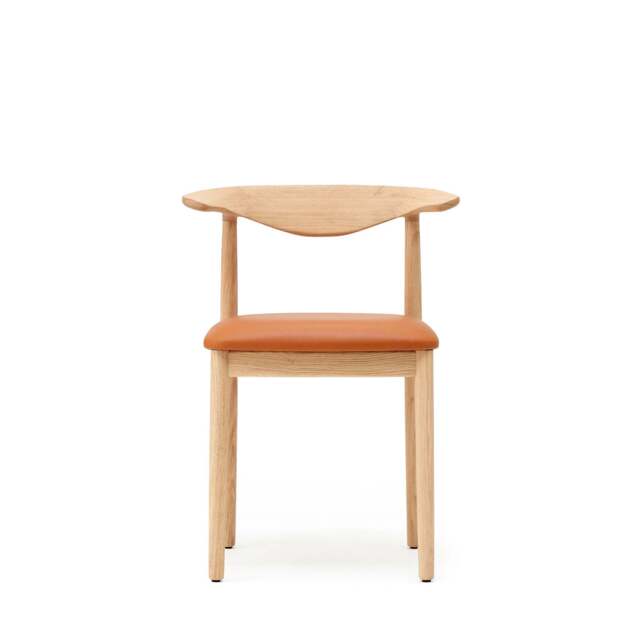 Delta Dining Chair Oak & Tan Leather - image 1