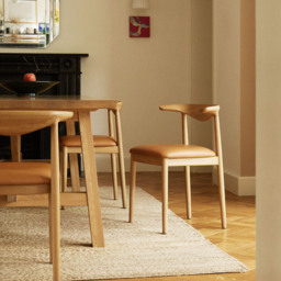 Delta Dining Chair Oak & Tan Leather - thumbnail 2