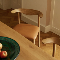 Delta Dining Chair Oak & Tan Leather - thumbnail 6