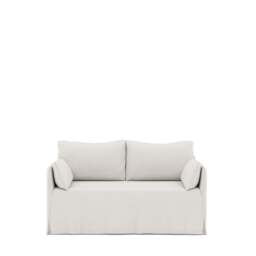 Nicholson Loose Cover Sofa 160cm Stonewash Linen Parchment