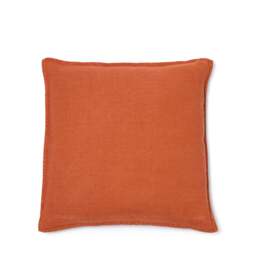 Wallis Linen Cushion Cover Brick 50 x 50cm - thumbnail 1