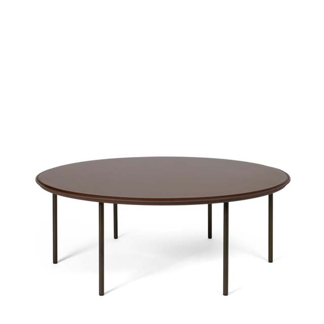 Six Leg Coffee Table Marron Brown 90cm - image 1
