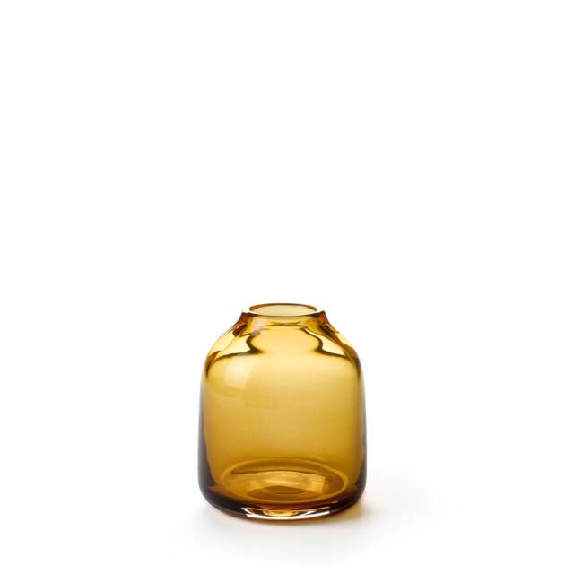Pod Vase Amber 13cm - image 1