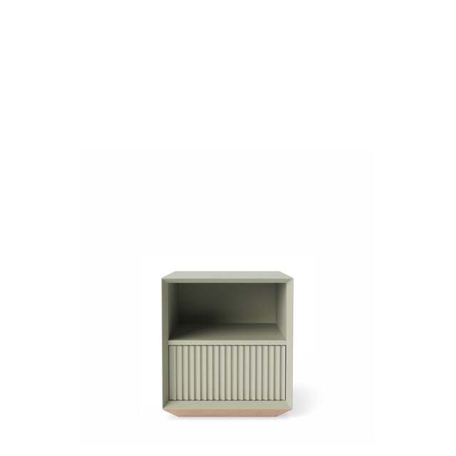 Pillar 1 Drawer Bedside Table Lichen - image 1