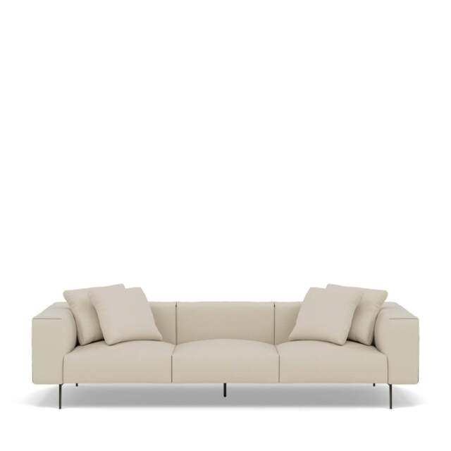 Pelham 4-Seater Sofa - Wool: Feather Grey