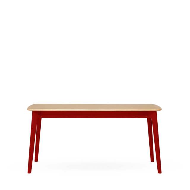 Ninety Extending Dining Table Oak & Red 160-240cm - image 1