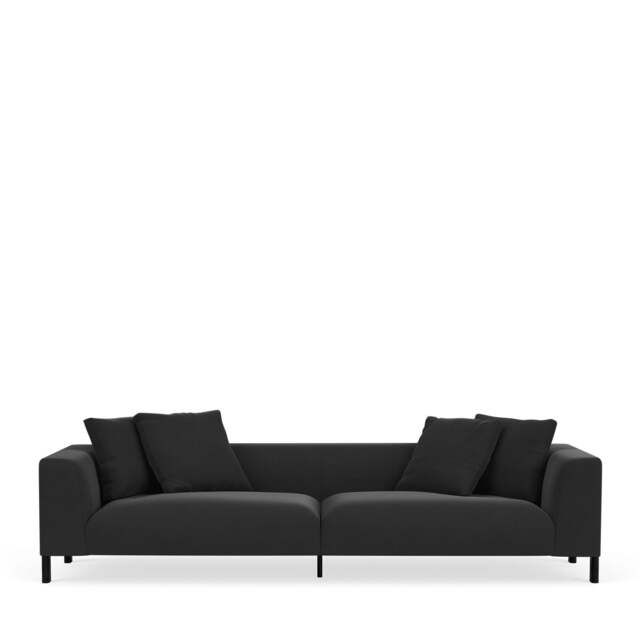 Sloan 5-Seater Sofa - Giada Textured Chenille: Charcoal