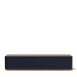 Pillar Low Console 195cm Walnut & Navy