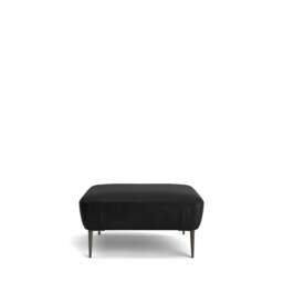 Menton Ottoman - Tosca Leather: Black