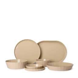 Fade Dinner & Serveware Oatmeal (42 Piece/ 8 Place Set) - thumbnail 1