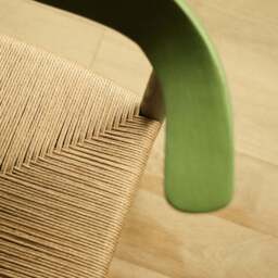 Delta Dining Chair Green & Papercord - thumbnail 3