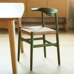 Delta Dining Chair Green & Papercord - thumbnail 4