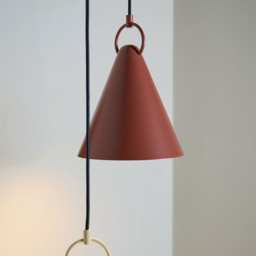 Nola Pendant Brick Red 22cm - thumbnail 3