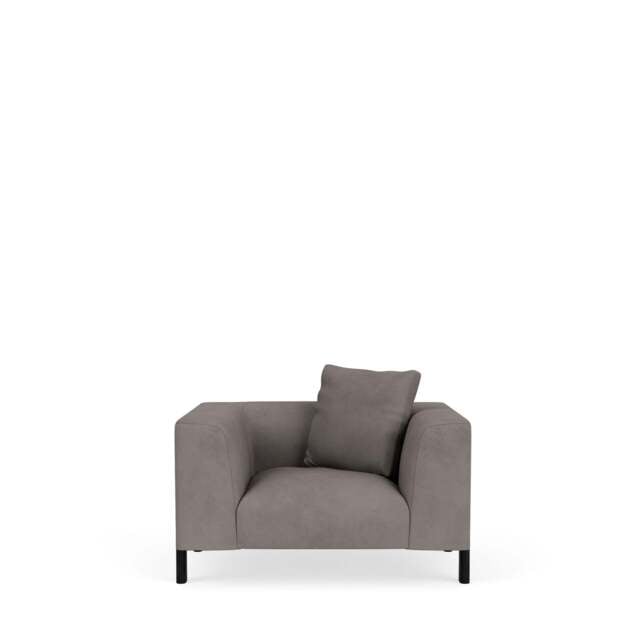 Sloan Armchair - Kairos Leather: Lead